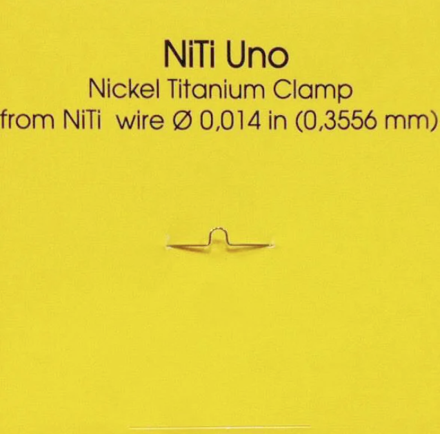 Никель-титановая скоба NITI UNO 0,35 мм (0.14 '') - 1 шт. (длина 3 см)